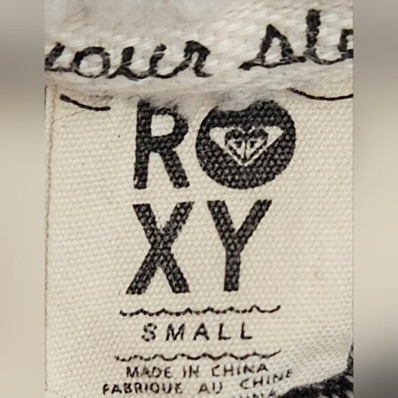 Roxy Hoodie Women's Gray Zip-Up Hoodie Sherpa Lined - Picture 6 of 6